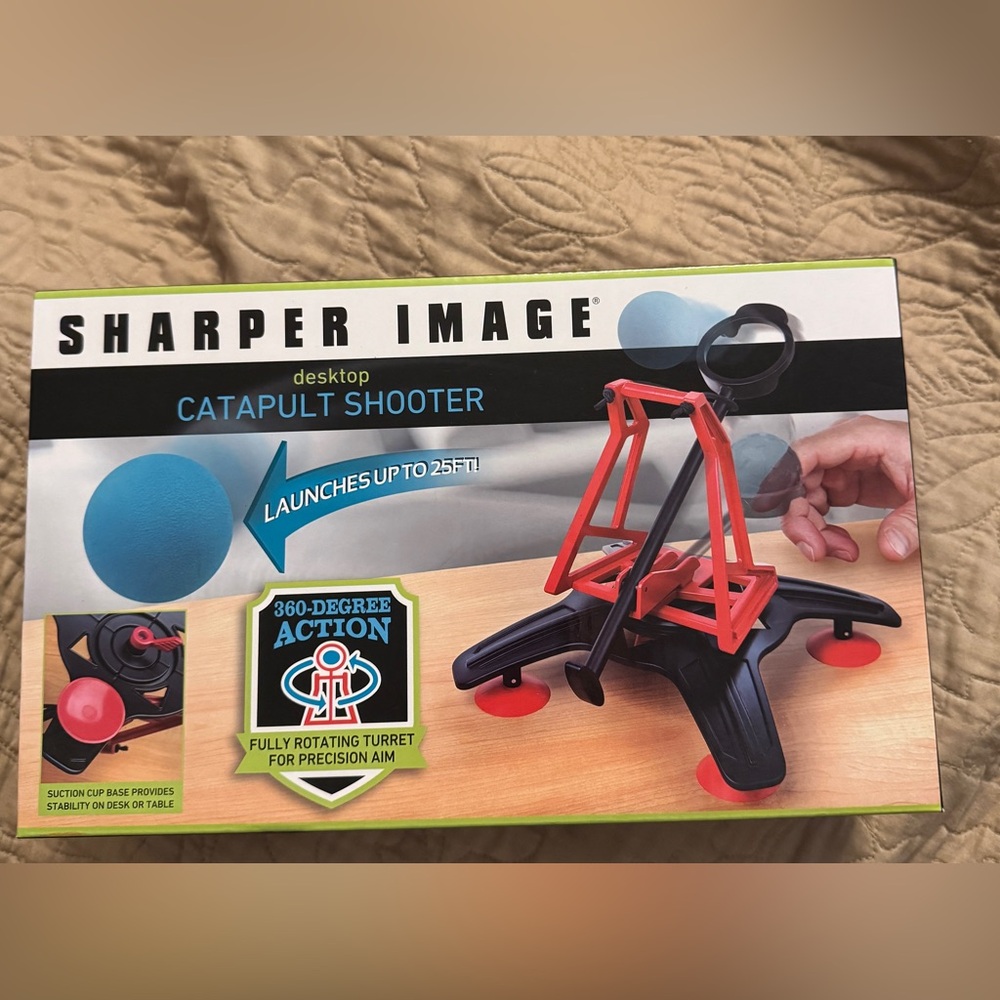 Sharper Image desktop Catapult Shooter NEW in Box